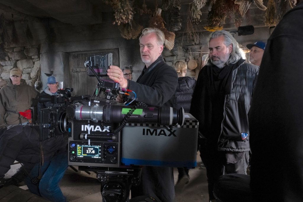 Christopher Nolan using IMAX cameras on the set of Teh Odyssey