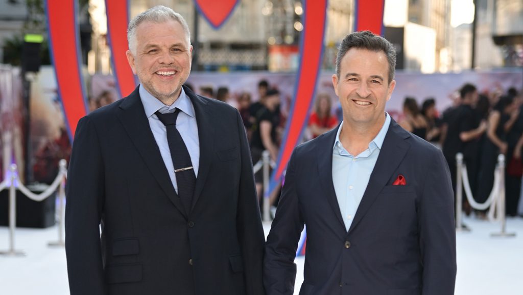 Chris McKenna and Erik Sommers at the Spider-Man Brand New Day premiere