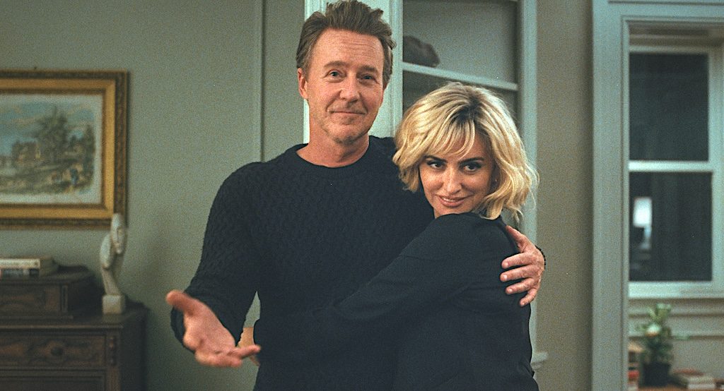 Edward Norton and Penelope Cruz in The Invite