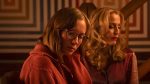 Hannah Einbinder and Gillian Anderson in Teenage Sex and Death at Camp Miasma