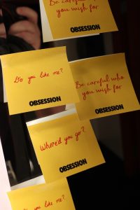 Obsession movie post it notes